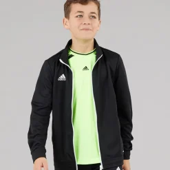 Junior Entrada 22 Poly Træningsjakke Sort