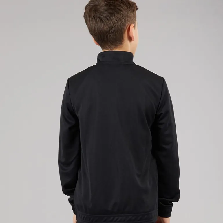 Junior Entrada 22 Poly Træningsjakke Sort