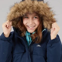 Junior Piger Larission Isoleret Vandtæt Parka Navy