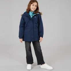 Junior Piger Larission Isoleret Vandtæt Parka Navy
