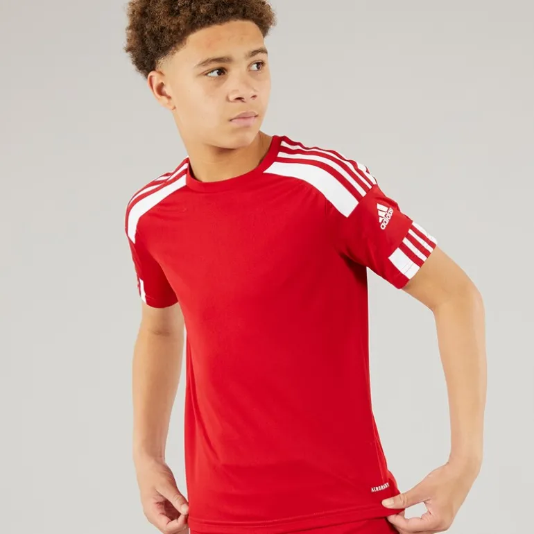 Junior Squadra 21 T-shirt Team Power Red/Hvid