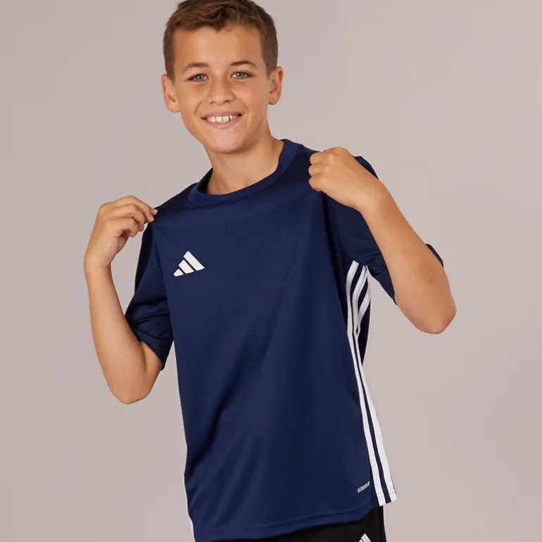 Junior Tabela 23 T Shirt Navy/Hvid
