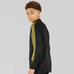 Junior Tiro 23 Club 1/​4 Zip Træningstop Sort/​Bright Yellow