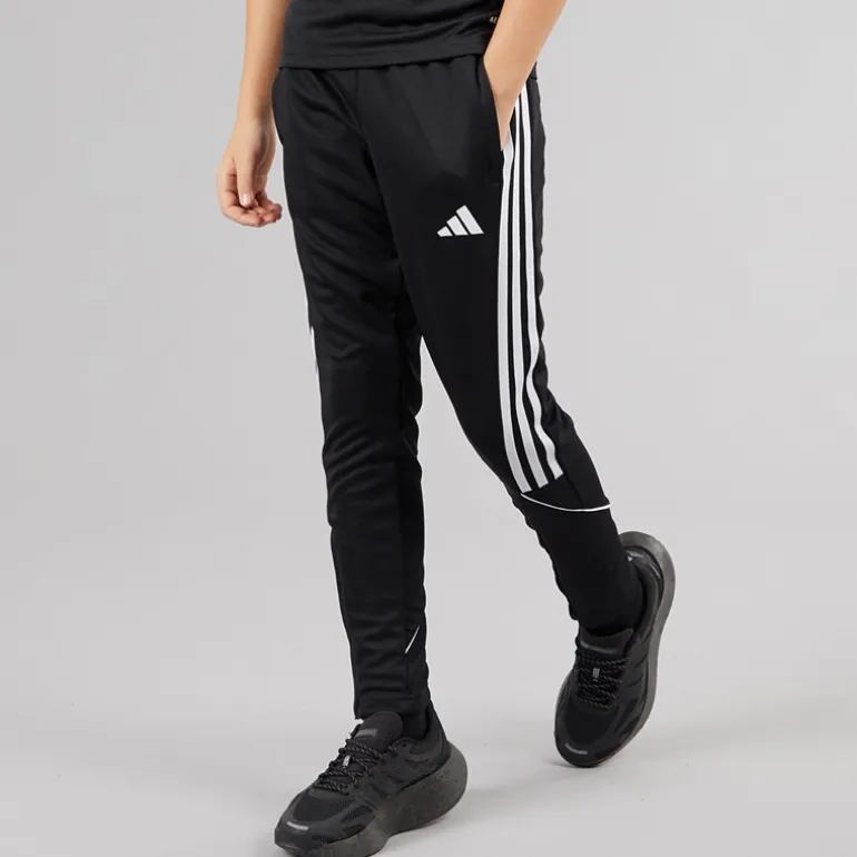 Junior Tiro 23 League træningsbukser Sort/Hvid