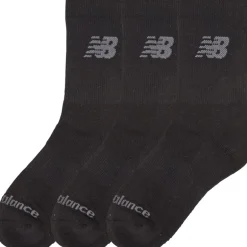 Junior Tre Par Polstrede Crew Sokker Sort