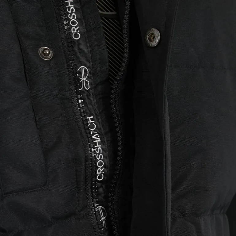 Lang jakke til Herre Milwaka Sort