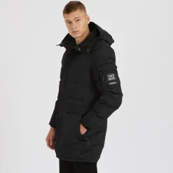 Lang jakke til Herre Milwaka Sort