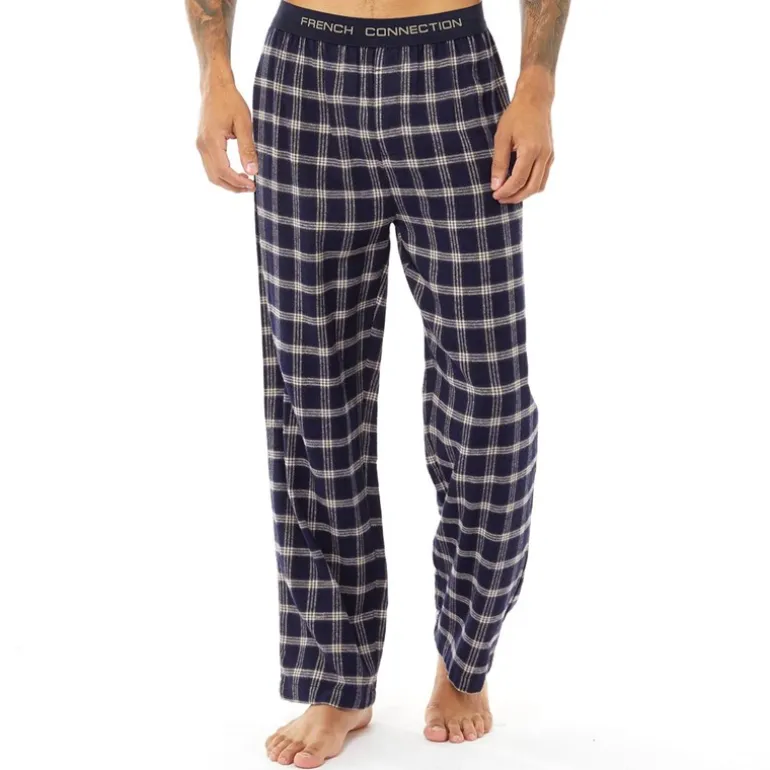 Mænd FC Flannel Bukser Marine/Sten