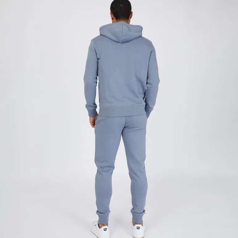 Mænd Script Træningstøj Lyseblå Melange/Hvid