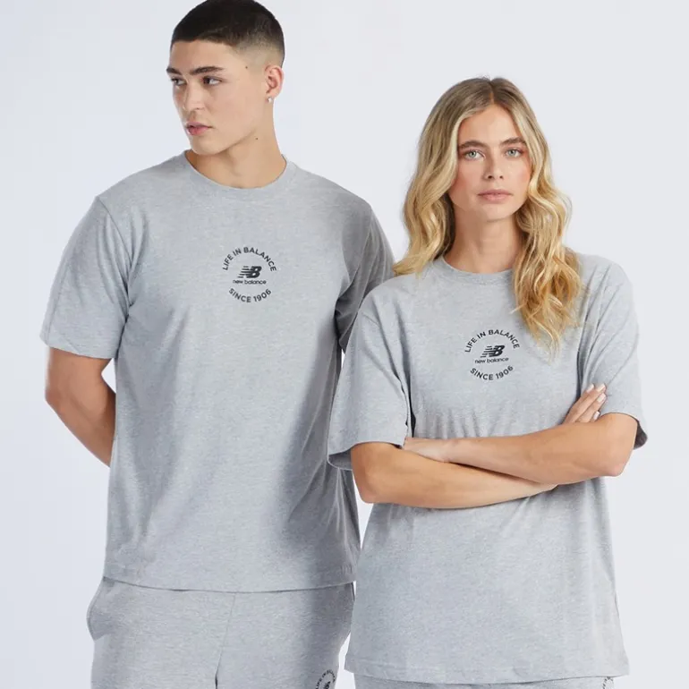 NB Life I Balance Oversized T-shirt Grå Melange