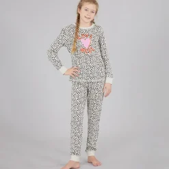 Piger Aurora nattøj sæt Ecru