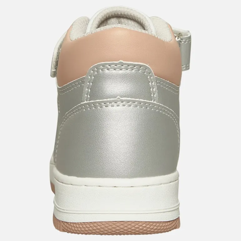 Piger Boston Mid Træningssko Hvid Sølv Rose