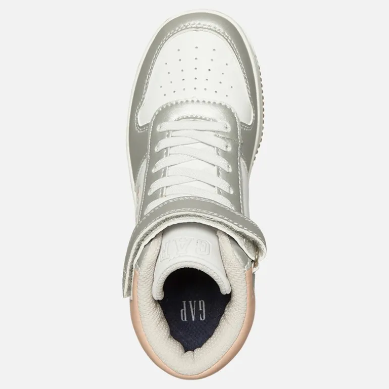 Piger Boston Mid Træningssko Hvid Sølv Rose