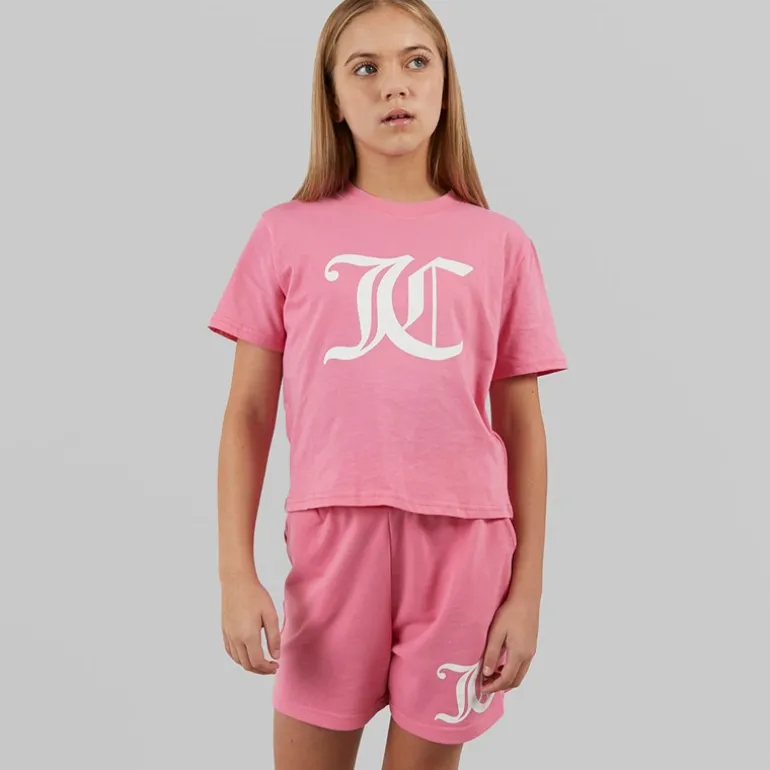 Piger Cropped Sæt Lyserød