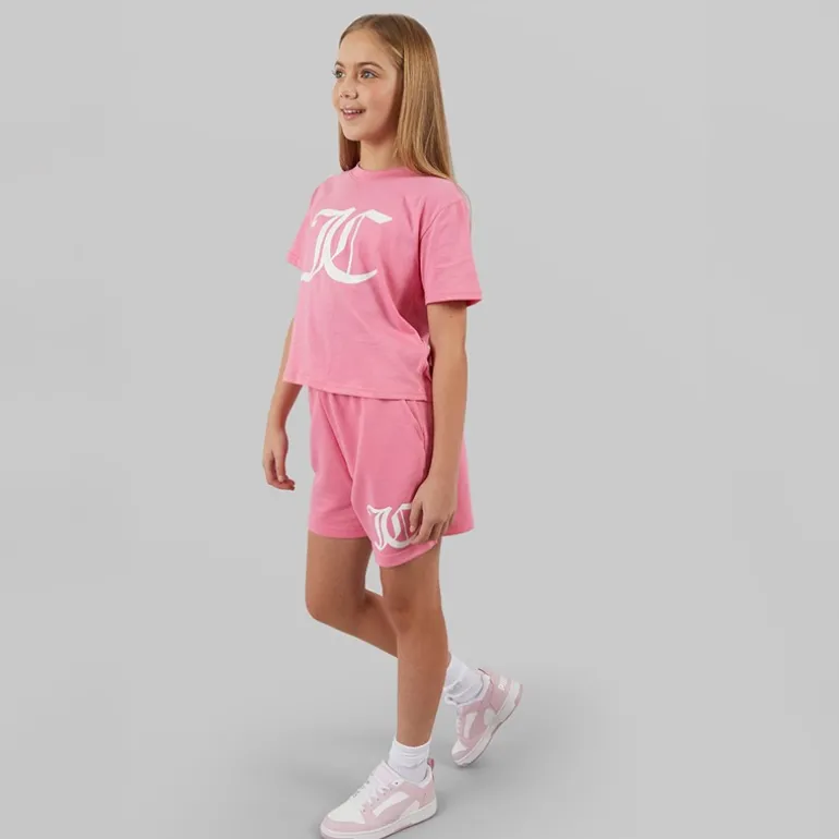 Piger Cropped Sæt Lyserød