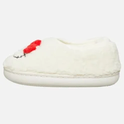 Piger Fuld Borg Hjemmesko Hvid/​Rød