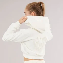 Piger Hættetrøje Cream White