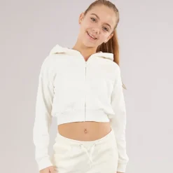 Piger Hættetrøje Cream White