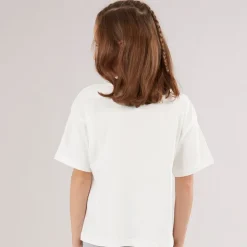 Piger Katrine Cropped T-shirt Snow White Chillin C-12 Snow White Chillin