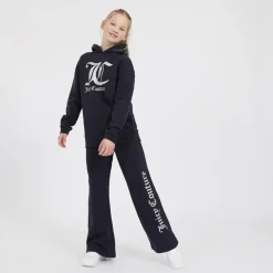 Piger Overhead Hoodie og Wide Leg Joggers Tracksuit Set Natsky