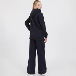 Piger Overhead Hoodie og Wide Leg Joggers Tracksuit Set Natsky