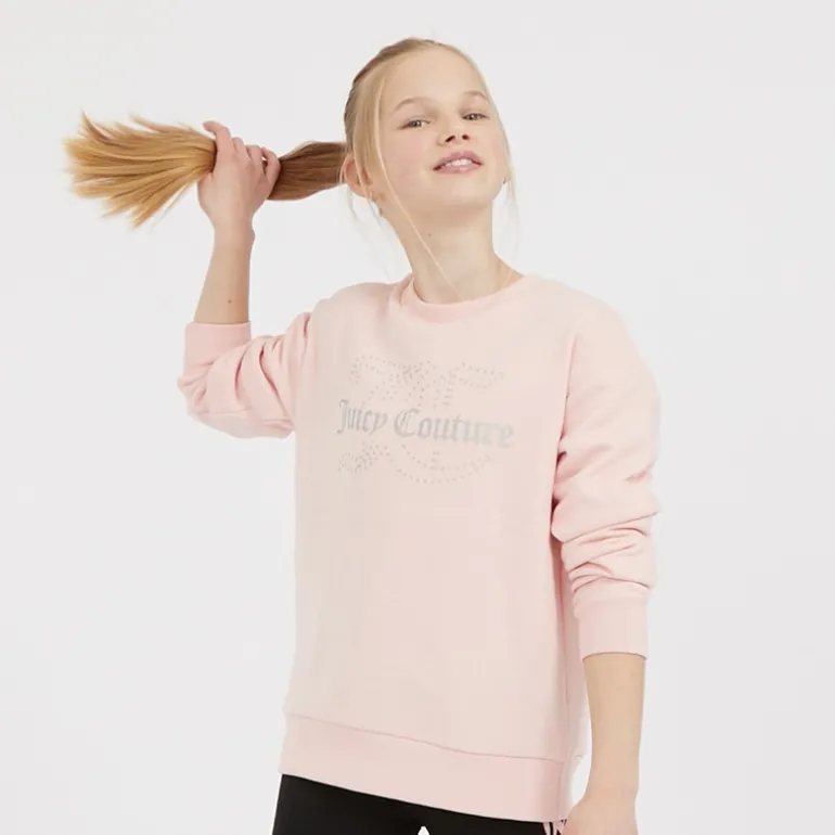 Piger Rundhals Trøje Jordbær Creme