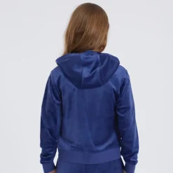 Piger Velour Hættetrøjer Blå
