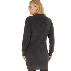 Sort Karlie Strikkede Kjole Sort Melange