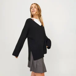 Sort Lucca V-hals Trøje Sort