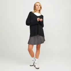 Sort Lucca V-hals Trøje Sort