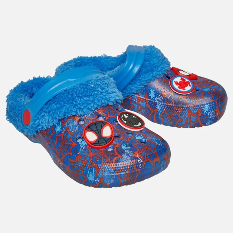 SpædBørn Drenge Spidey Og Venner Woddson Forede Træsko Blå / Rød / Multi