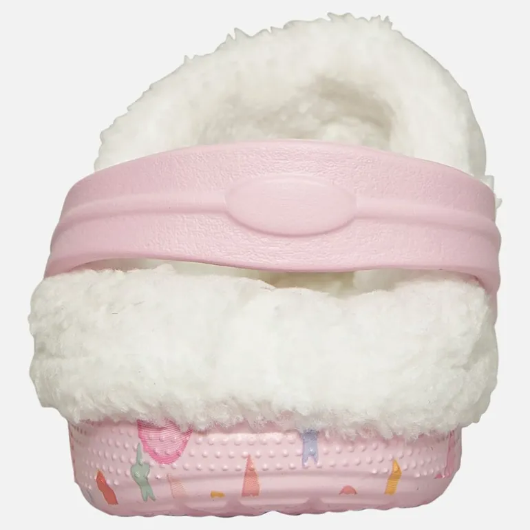 spædBørn Piger Linky Fur Foret Træsko Pink / Multi