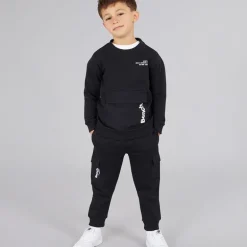 Sæt med Sweatshirt og Joggingbukser til Drenge Sort