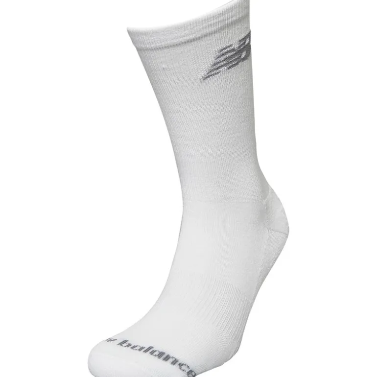 Ti par Strømper med Polstring Hvid Crew