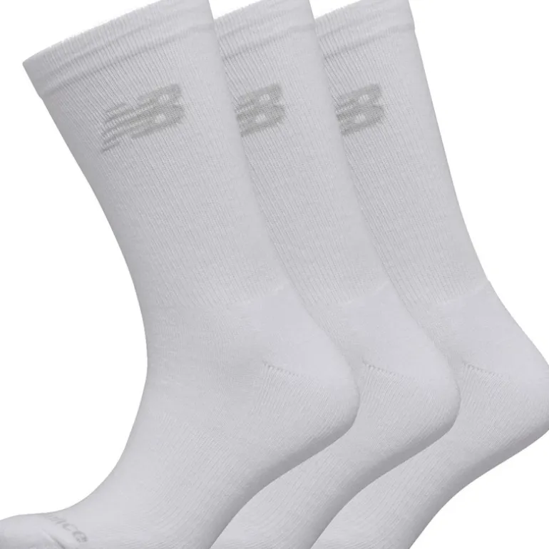 Tre par pudeforstærkede sokker Hvid