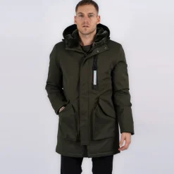 Vindjakke til Herre Clark Olivengrøn